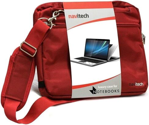 حقيبة كمبيوتر محمول Navitech باللون الأحمر الأنيق المقاوم للماء - متوافقة مع الكمبيوتر المحمول للأعمال Dell Latitude 5400 مقاس 14 بوصة in Kuwait