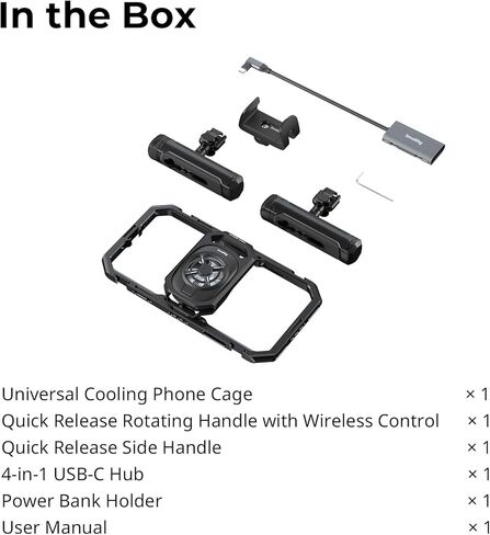 SmallRig Universal Quick Release Phone Cage, Aluminium Alloy Magnetic Smartphone Video Rig Support for Apple MagSafe, Sturdy Phone Video Stabilizer Case for iPhone for Samsung for Huawei and More-4299 in Kuwait