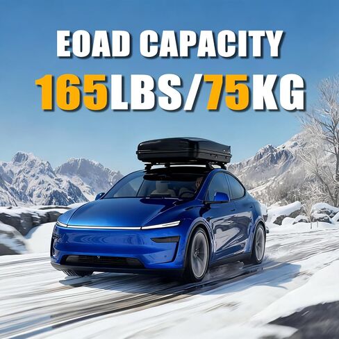 قضبان متقاطعة لحامل السقف من Zorik لطراز Tesla Y 2017-2025، سعة 165 رطلًا مع سبائك ألومنيوم 2 مم، بدون تركيب مثقاب للشحن والعتاد الرياضي in Kuwait