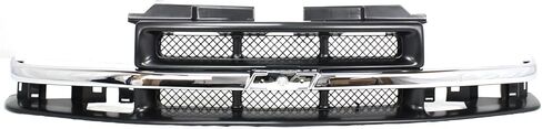 طقم تجميع الشبكة الأمامية Garage-Pro لسيارة شيفروليه S10 1998-2004، ملحقات Chevy Blazer، قابلة للطلاء in Kuwait