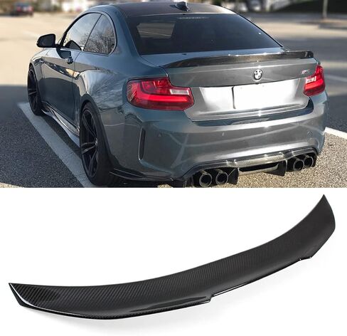 ألياف الكربون PSM نمط منقار البط هايكيك الجذع المفسد الجناح متوافق ل 2014-2021 BMW 2 سلسلة F22 M235i M240i F87 M2 in Saudi Arabia