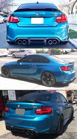 ألياف الكربون PSM نمط منقار البط هايكيك الجذع المفسد الجناح متوافق ل 2014-2021 BMW 2 سلسلة F22 M235i M240i F87 M2 in Saudi Arabia