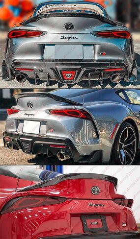 ألياف الكربون الحقيقية JDM GR نمط Hich ركلة الجذع المفسد الجناح متوافق مع 2020-2023 تويوتا سوبرا A90 A91 MK5 in Kuwait