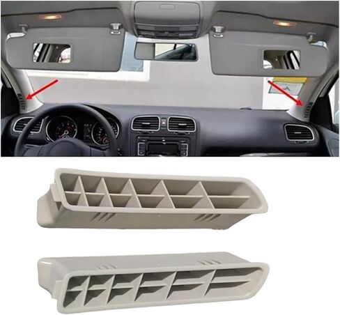 شبكة هواء السيارة سيارة A-عمود منفذ الهواء مصبغة النافذة الأمامية فتحات تكييف الهواء صالح لشركة فولكس فاجن صالح للجولف 6 GTI صالح للجولف MK6 2009-2014 in Kuwait