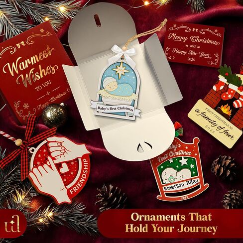 Christmas Pregnancy Announcement Ornament - Baby Coming 2025, Pregnant Christmas Ornament 2024, Pregnancy Ornaments Expecting Parents Gifts, Grandparents Baby Announcement Ideas in Kuwait