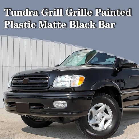CarPartsDepot Replacement Parts Compatible With 2000-2002 Toyota Tundra Grill Grille Painted Plastic Matte Black Bar Insert 2/4Wd TO1200226 530000C020 in Saudi Arabia