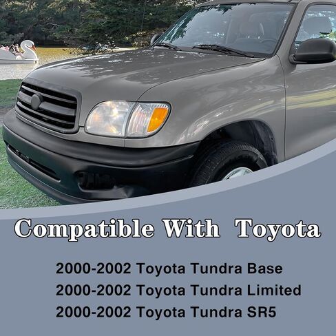 CarPartsDepot Replacement Parts Compatible With 2000-2002 Toyota Tundra Grill Grille Painted Plastic Matte Black Bar Insert 2/4Wd TO1200226 530000C020 in Saudi Arabia