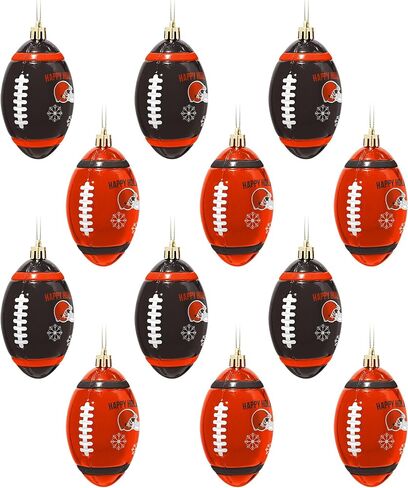 FOCO Seattle Seahawks NFL 12 Pack Football Ornament Set in Saudi Arabia