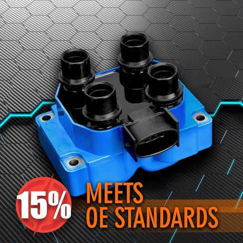ENA Blue Ignition Coil Pack Compatible with Ford Lincoln Mazda Mercury F150 F250 Contour E-150 Escort Explorer Mustang Ranger Town Car Mark VIII B2300 B2500 2.3L 4.6L Replacement for FD487 C924 in Saudi Arabia