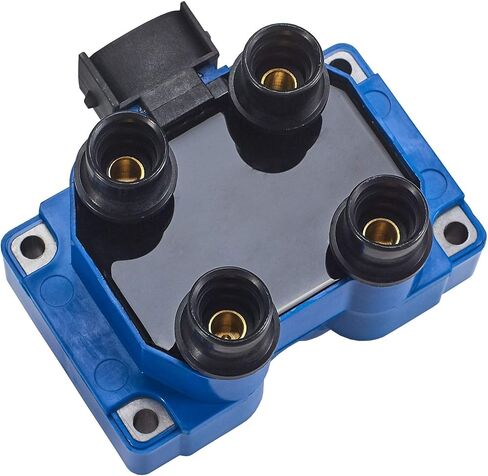 ENA Blue Ignition Coil Pack Compatible with Ford Lincoln Mazda Mercury F150 F250 Contour E-150 Escort Explorer Mustang Ranger Town Car Mark VIII B2300 B2500 2.3L 4.6L Replacement for FD487 C924 in Saudi Arabia