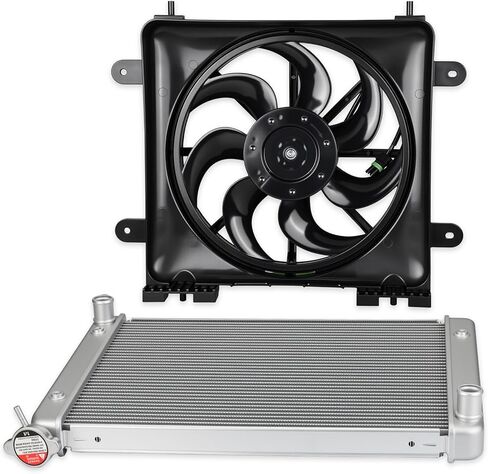 2411816 Radiator & High Performance Fan-Assembly For Polaris 570 900 1000 Crew XP 2013-2025 1240664 1241050 in Saudi Arabia