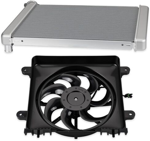 2411816 Radiator & High Performance Fan-Assembly For Polaris 570 900 1000 Crew XP 2013-2025 1240664 1241050 in Saudi Arabia