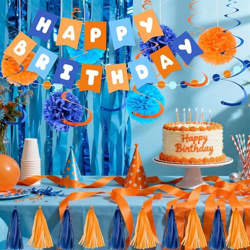 زينة عيد الميلاد، لافتة عيد ميلاد سعيد، زخارف حفلات باللون الأزرق والبرتقالي مع الكريات هامشية للتعليق، زينة دائرية، نقاط دائرية، إكليل للأولاد والرجال والنساء، زينة الحفلات in Kuwait