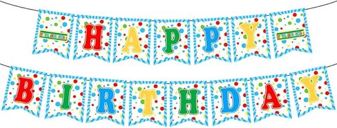 Friend Birthday Banner for Street Theme Party Supplies Colorful Happy Birthday Hanging Decorations Banner in Saudi Arabia