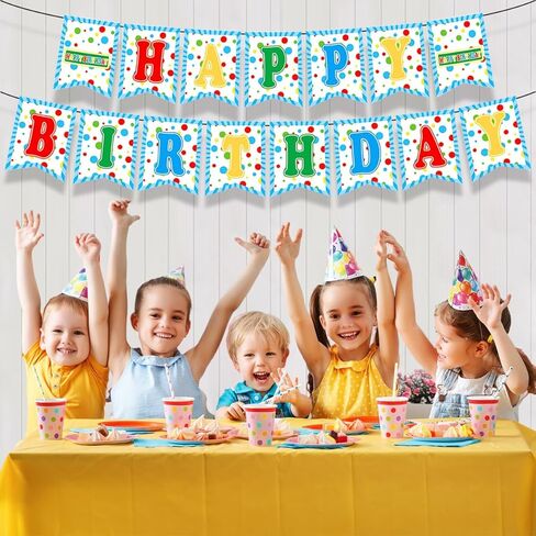 Friend Birthday Banner for Street Theme Party Supplies Colorful Happy Birthday Hanging Decorations Banner in Saudi Arabia