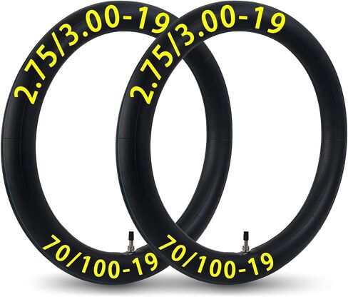 2-Pack 2.75/3.00-19 الأنبوب الداخلي 70/100-19 80/100-19 الأنبوب الداخلي للدراجة الترابية 2.75-19 3.00-19 أنبوب بديل in Kuwait