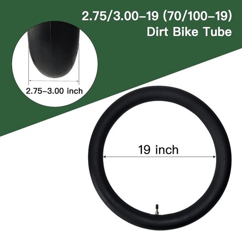 2-Pack 2.75/3.00-19 الأنبوب الداخلي 70/100-19 80/100-19 الأنبوب الداخلي للدراجة الترابية 2.75-19 3.00-19 أنبوب بديل in Kuwait