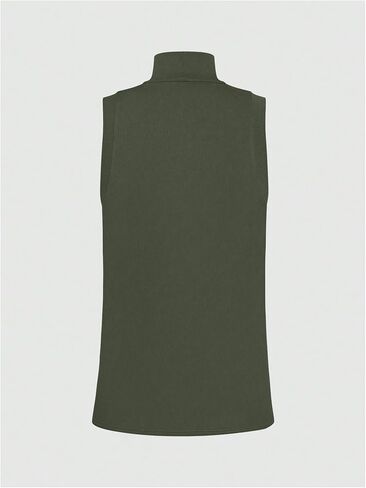 Men's High Neck Tank Top Sleeveless Ribbed Knit Slim Fit Tank Vest Casual Basic Tee Tops in Kuwait