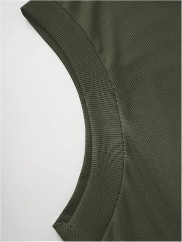 Men's High Neck Tank Top Sleeveless Ribbed Knit Slim Fit Tank Vest Casual Basic Tee Tops in Kuwait