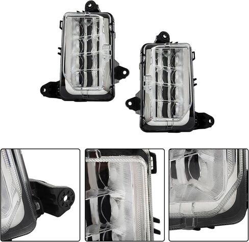 2 PCS Fog Lights Left and Right Side Replacement for Sierra 1500 AT4 Denali SLT 2019 2020 2021 with Wiring Kit GM1038258 GM1039258 in Saudi Arabia