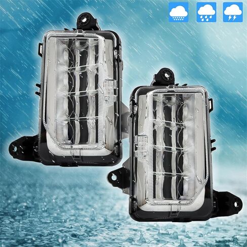 2 PCS Fog Lights Left and Right Side Replacement for Sierra 1500 AT4 Denali SLT 2019 2020 2021 with Wiring Kit GM1038258 GM1039258 in Saudi Arabia