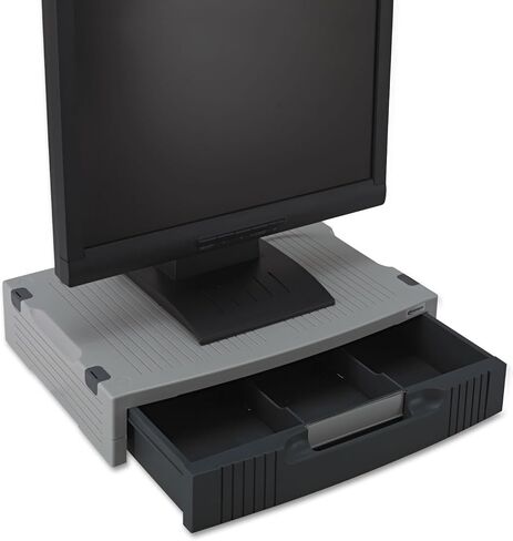 Innovera 55000 Basic LCD Monitor Stand, 15 x 11 x 3, Light Gray/Charcoal in Saudi Arabia