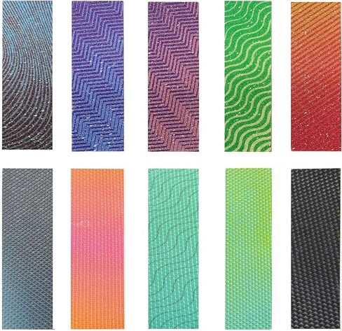 10 Pieces-Anxiety Sensory Cute Stickers Fidget Textured Calming Sensory Strips, Different Textures Anxiety Stress Relief Tape Anti Stress Stickers Toys for Adults Teens Desk Classroom in Saudi Arabia