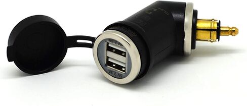 Cliff Top Motorcycle DIN USB Charger 4.6 Amp Motorcycle Power Adapter with DIN Hella Plug Compatible with BMW Triumph Tiger Ducati Motorcycle in Saudi Arabia