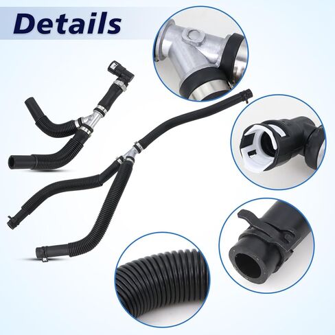 Aluminum HVAC Heater Hose Assembly Compatible With 2011-2019 Dodge Grand Caravan,2011-2016 Chrysler Town & Country 3.6L Replace#626-315HP 5058729AD 5058729AE 5058729AG 5058729AH in Saudi Arabia