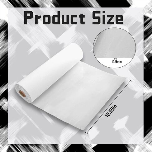 10 Ft x 12.4 Inch Hot Fix Transfer Tape, Rhinestones Transfer Film Paper Roll - 0.3mm Thick, Ideal for DIY Rhinestone Pattern Positioning on Clothes, Fabric & Craft Decorations in Saudi Arabia