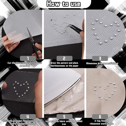 10 Ft x 12.4 Inch Hot Fix Transfer Tape, Rhinestones Transfer Film Paper Roll - 0.3mm Thick, Ideal for DIY Rhinestone Pattern Positioning on Clothes, Fabric & Craft Decorations in Saudi Arabia