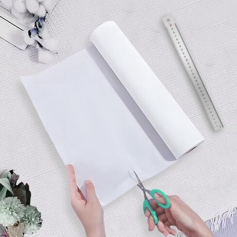 10 Ft x 12.4 Inch Hot Fix Transfer Tape, Rhinestones Transfer Film Paper Roll - 0.3mm Thick, Ideal for DIY Rhinestone Pattern Positioning on Clothes, Fabric & Craft Decorations in Saudi Arabia
