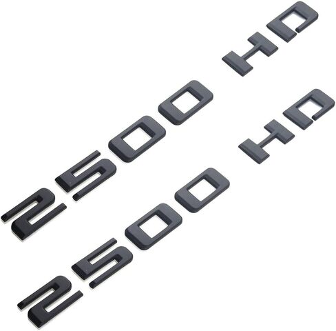 2pcs 2500HD 2500 HD Emblem Side Door Badge 3D Letter Nameplate Replacement for 2020-2023 Silverado (Matte) in Saudi Arabia