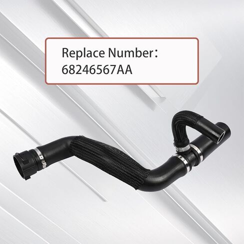 Radiator Coolant Hose Compatible with Je'ep Renegade 1.3L 2.4L 2015 2016 2017 2018 2019 2020 2021, Replace 68246567AA in Kuwait