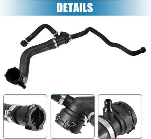 X AUTOHAUX أنبوب خرطوم المبرد العلوي لسيارات BMW X5 2000 2001 4.4i 4.4L V8 - غاز لسيارات BMW X5 2002 2003 4.4i 4.6is 4.4L V8 - غاز 4.6L V8 - غاز رقم 11537500746 in Kuwait
