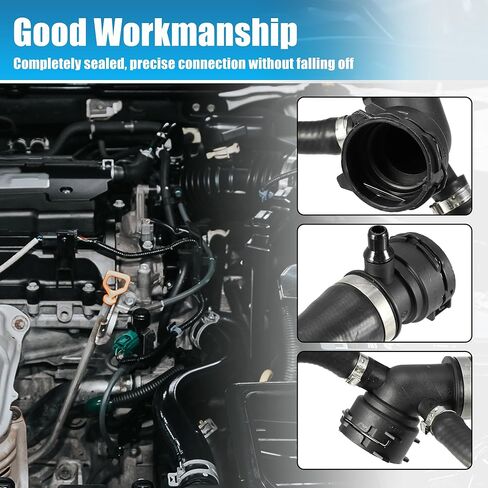 X AUTOHAUX أنبوب خرطوم المبرد العلوي لسيارات BMW X5 2000 2001 4.4i 4.4L V8 - غاز لسيارات BMW X5 2002 2003 4.4i 4.6is 4.4L V8 - غاز 4.6L V8 - غاز رقم 11537500746 in Kuwait