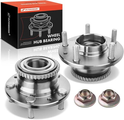 A-Premium 2 x Rear Wheel Bearing and Hub Assembly with ABS Ring & 5-Lug Compatible with Mazda Millenia 2001-2002, MPV 2000-2006, Protege 2000-2003, Protege5 2002-2003 in Saudi Arabia