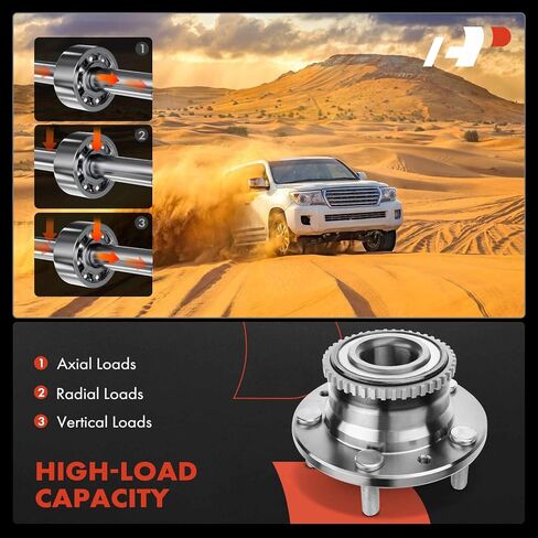 A-Premium 2 x Rear Wheel Bearing and Hub Assembly with ABS Ring & 5-Lug Compatible with Mazda Millenia 2001-2002, MPV 2000-2006, Protege 2000-2003, Protege5 2002-2003 in Saudi Arabia