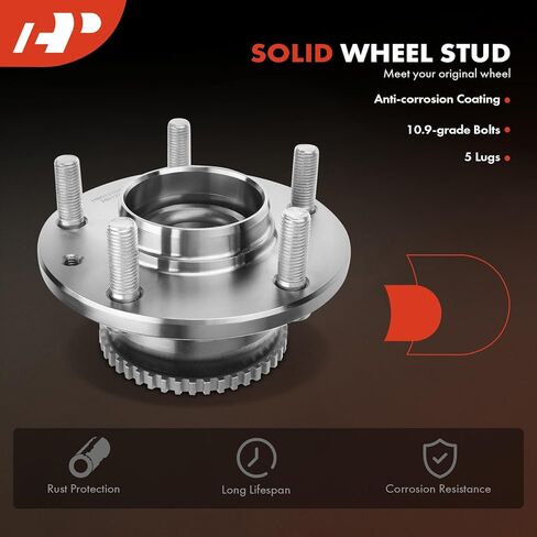 A-Premium 2 x Rear Wheel Bearing and Hub Assembly with ABS Ring & 5-Lug Compatible with Mazda Millenia 2001-2002, MPV 2000-2006, Protege 2000-2003, Protege5 2002-2003 in Saudi Arabia