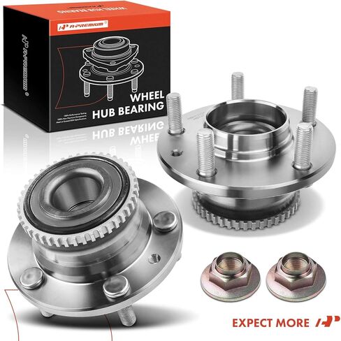A-Premium 2 x Rear Wheel Bearing and Hub Assembly with ABS Ring & 5-Lug Compatible with Mazda Millenia 2001-2002, MPV 2000-2006, Protege 2000-2003, Protege5 2002-2003 in Saudi Arabia
