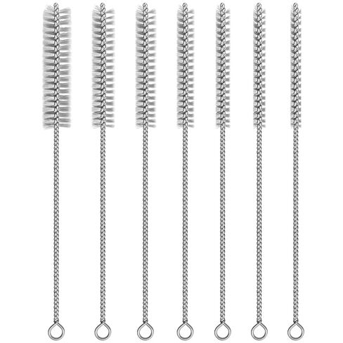 7pcs Stainless Steel Brushes Set, 12 inch Pipe Cleaner Brush，Parts Cleaning Brush Bore Brushes for Tubes, Cylinders, Bottle, Auto Parts (6mm/8mm/10mm/12mm/15mm/18mm/20mm) in Saudi Arabia