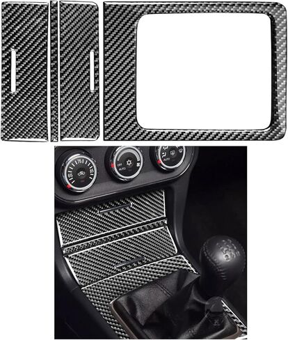 Car Front Reading Light Cover Real Carbon Fiber Trim Stickers Compatible with Mitsubishi Lancer EVO X 2008-2015 Interior Accessories Decals with Sun Roof in Saudi Arabia