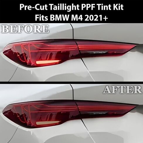 BOGAR TECH DESIGNS For BMW M4 2021+ Rear Taillight Tint Kit PPF, Light Smoke in Saudi Arabia