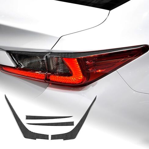 AIRSPEED for Lexus Car Rear Taillights Lamps Eyebrow Cover Strip Trim Carbon Fiber for Lexus RC300 RC350 RC200T 2019-2025, Black in Saudi Arabia