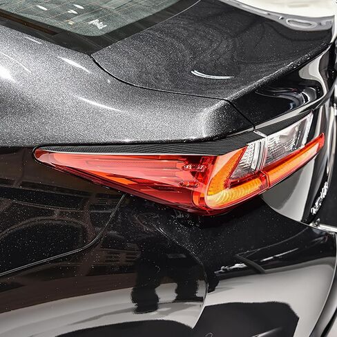 AIRSPEED for Lexus Car Rear Taillights Lamps Eyebrow Cover Strip Trim Carbon Fiber for Lexus RC300 RC350 RC200T 2019-2025, Black in Saudi Arabia
