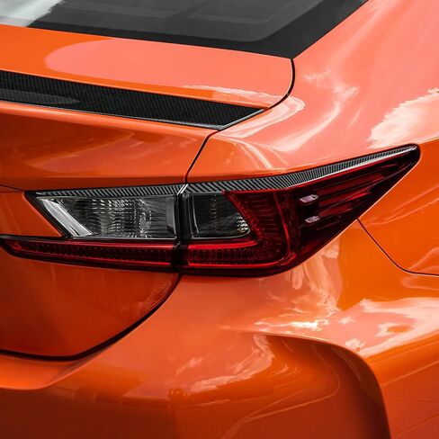 AIRSPEED for Lexus Car Rear Taillights Lamps Eyebrow Cover Strip Trim Carbon Fiber for Lexus RC300 RC350 RC200T 2019-2025, Black in Saudi Arabia