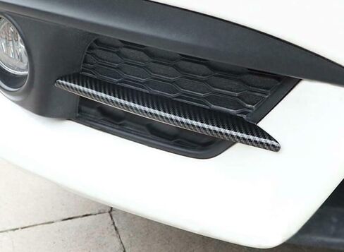 x xotic tech Front Fog Light Insert Stripe Cover Trim Chrome, Compatible with Honda Civic 10th Gen 16-18 in Saudi Arabia