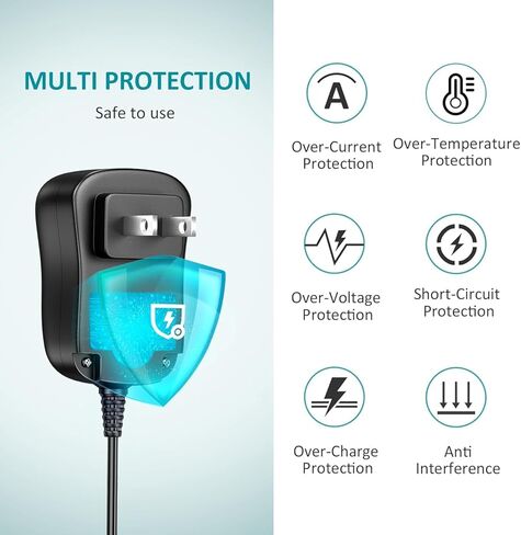 Basicvolt 12W مصدر طاقة عالمي 12V 9V 7.5V 6V 5V 4.5V 3V 1A AC إلى DC محول لشريط LED جهاز التوجيه مكبر الصوت CCTV كاميرا الكمبيوتر اللوحي راديو 3 إلى 12 فولت 1000 مللي أمبير تحويل التيار الكهربائي مع 8 نصائح in Kuwait