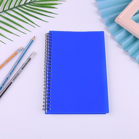 Spiral Notebook(4.02In × 5.91In), 70 Sheets Subject Notebook with Waterproof Plastics Hard Cover, Ruled Lined Journal for Writing, Pocket Notebooks for Office School Business Note Taking, Purple in Saudi Arabia