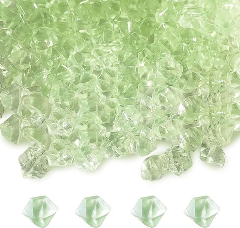 150PCS Glow in The Dark Vase Fillers Fake Ice – Clear Colorful Ice Chips, Water Beads for Christmas Decoration, Wedding Centerpiece, Floral DIY Decorations in Saudi Arabia